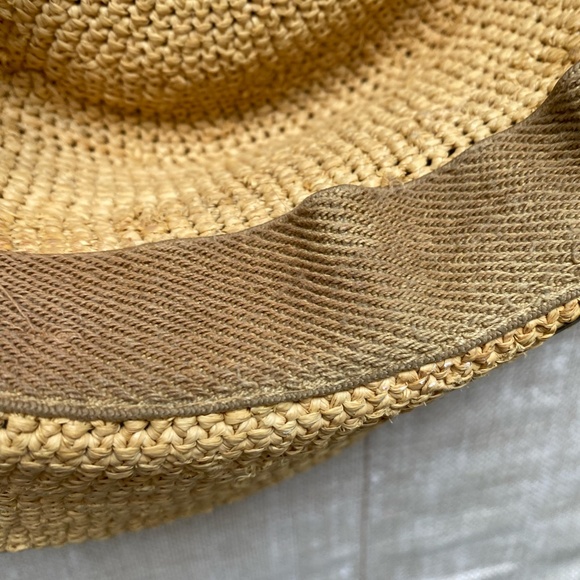 Scala Collezione Vintage Raffia Straw Sun Beach Vacation Resort Hat - Picture 6 of 16